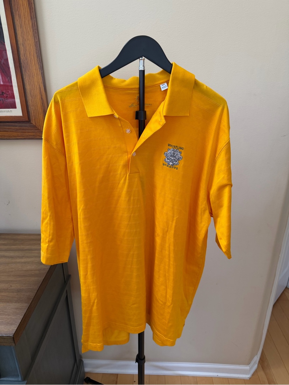 Whistling Straits Golf Polo Shirt Men’s XXL Yellow Ben Hogan Performance